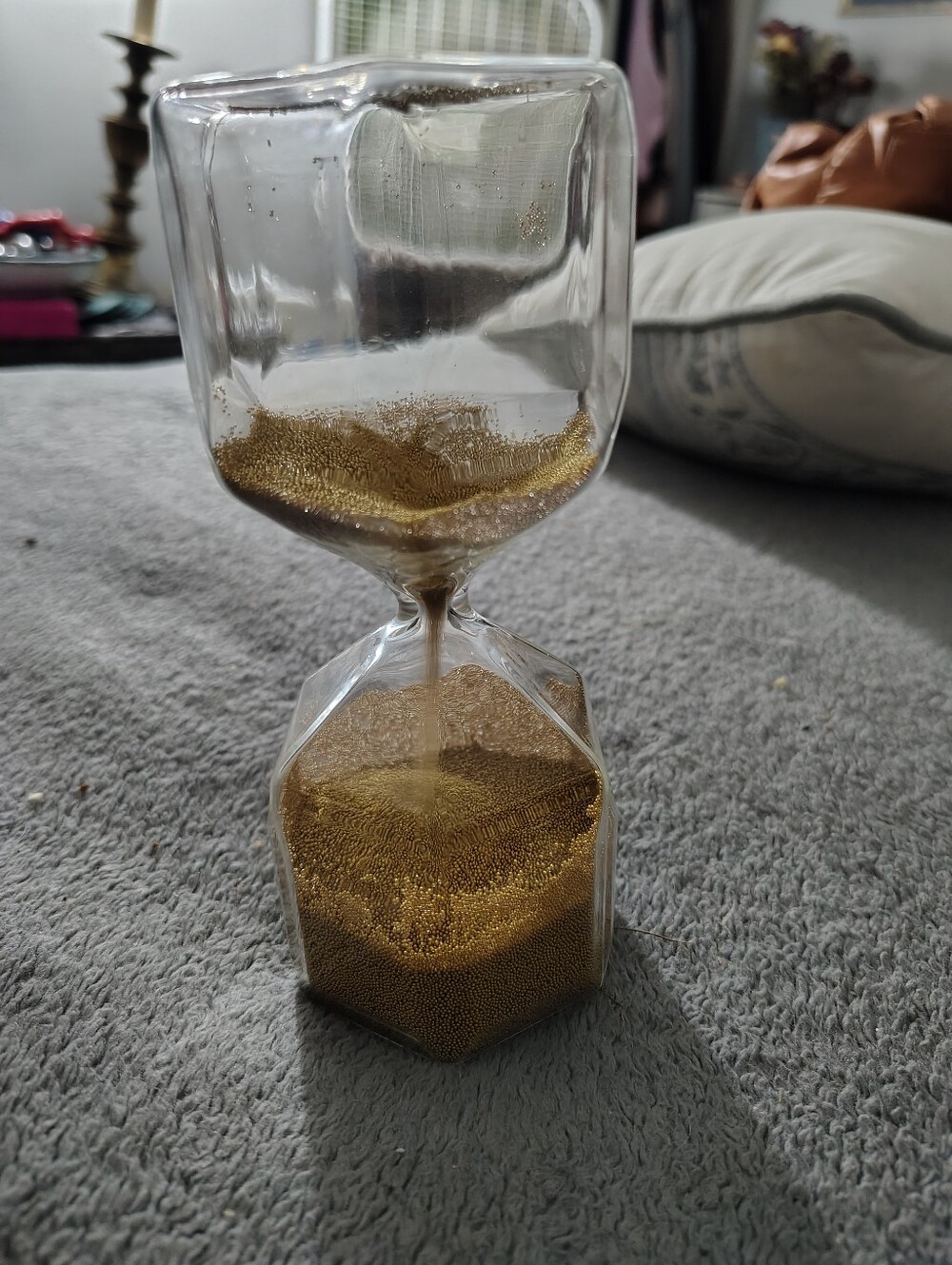 IKEA Gold Sand Hourglass Decorative Timer - Home Accents 1 Minute Timer